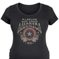 thumbnail image 3 of Marvel Captain America - Band Tee Style - Maternity Scoop Neck Graphic T-Shirt, 3 of 5