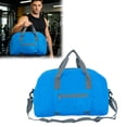 thumbnail image 4 of Lightweight Sports Gym Bag with Pocket, Water Resistant Travel Tote for Women Men, Foldable Portable Carry On Weekender Overnight Bag for Swimming Yoga Fitness Activity Storage, 4 of 7