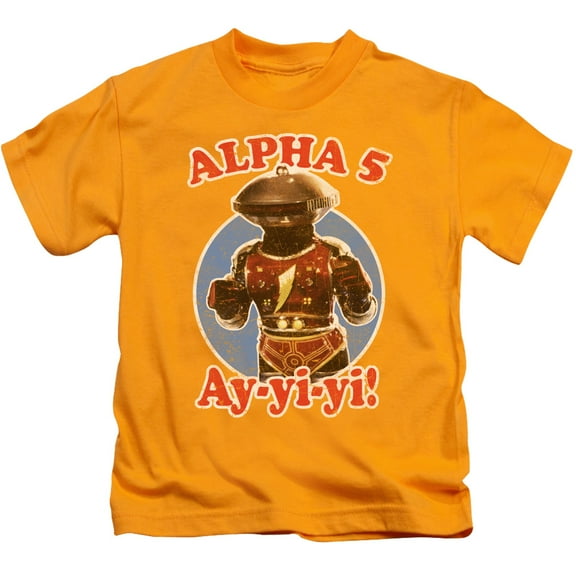 Power Rangers Alpha 5 Youth 18/1 T-Shirt Gold