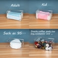 thumbnail image 2 of SEANADO Face Mask Dispenser Box Acrylic Gloves Holder Hygiene Station with Lid for Disposable Emesis Bag, Shoe Cover and Hairnet，Tabletop Holder, 2 of 5