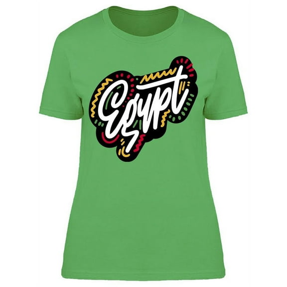 Egypt Colorful Lettering T-Shirt Women -Image by Shutterstock, Female Medium