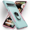 thumbnail image 2 of KOMI pour Google Pixel 8, Étui avec Protecteur d'Écran, Béquille Anneau Réglable à 360° Intégrée, Protection Militaire, Armure Antichoc - Vert, 2 of 5
