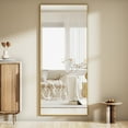 thumbnail image 2 of BEAUTYPEAK Full Length Mirror 65"x25" Rectangle Body Dressing Floor Mirrors,Gold, 2 of 6