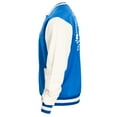 thumbnail image 2 of Mad Engine Monsters University Varsity Jacket Blue and White MU Logo Halloween Costume Cosplay, 2 of 7