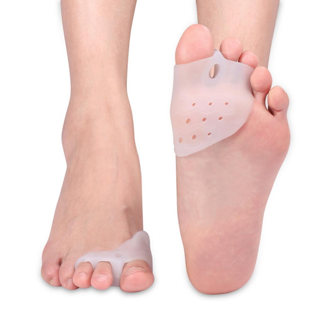 LAFGUR Silicone Bunion Corrector Toe Protector Straightener Spreader Gel Toe Separator for Men & Women, 1 Pair