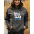 thumbnail image 2 of Classic Hockey Hoodie for Men and Women, Unisex Pullover Hooded Sweatshirt, Comfortable Cotton Poly Blend, Casual Everyday Streetwear, 2 of 5