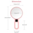 thumbnail image 4 of Double Sided Pedestal Mirror Stand - Vanity Round Mirror with 1x and 5X Magnification, 4 of 4