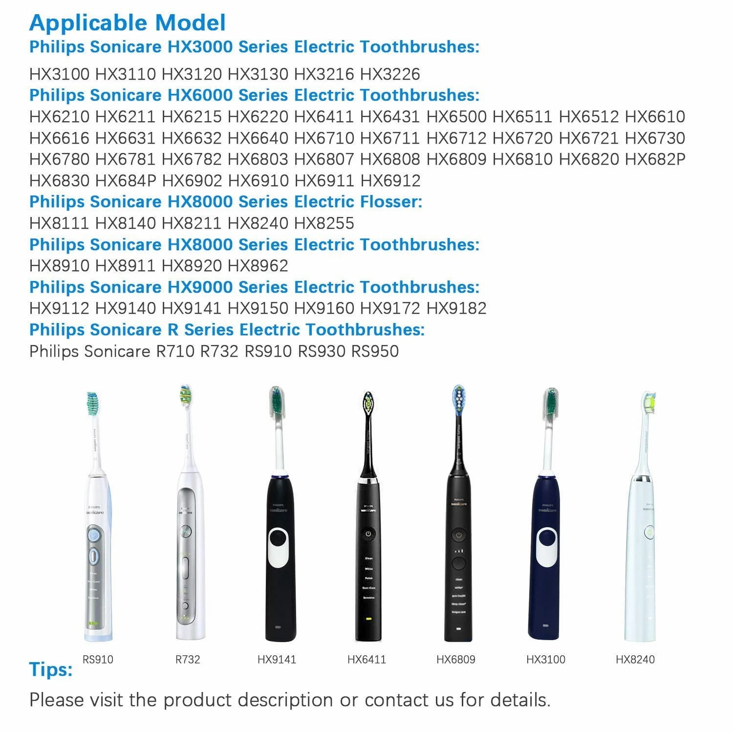 Philips Sonicare Electric Toothbrush HX6100 Replacement Charger Dock, Travel Charger for Philips Sonicare HX3000 / HX6000 / HX8000 / HX9000 Series