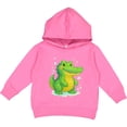 thumbnail image 2 of Inktastic Cute Green Crocodile Cartoon Illustration Toddler Hoodie, 2 of 4