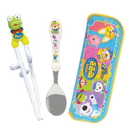 Pororo Edison Kid's Chopsticks & Spoon Set