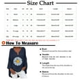 thumbnail image 3 of Babysbule Womens Plus Size Tops Women's Fashion Printed Loose T-shirt Long Sleeves Blouse V Neck Casual Tops, 3 of 5