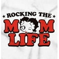 thumbnail image 2 of Betty Boop Rocking The Mom Life Women's Graphic T Shirt Tees Brisco Brands M, 2 of 5