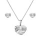 thumbnail image 1 of Collar Colgante Corazón Pendientes Nota Musical Joyas de Personalidad, 1 of 4