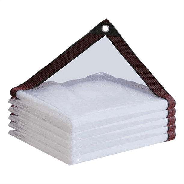 Lona Impermeable - Lonas Transparentes Resistentes, Cubierta Transparente para Exteriores 2X2M