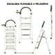 thumbnail image 2 of Escalera Acero Tijera Tubular 4 Peldaños Plegable Portátil, 2 of 8