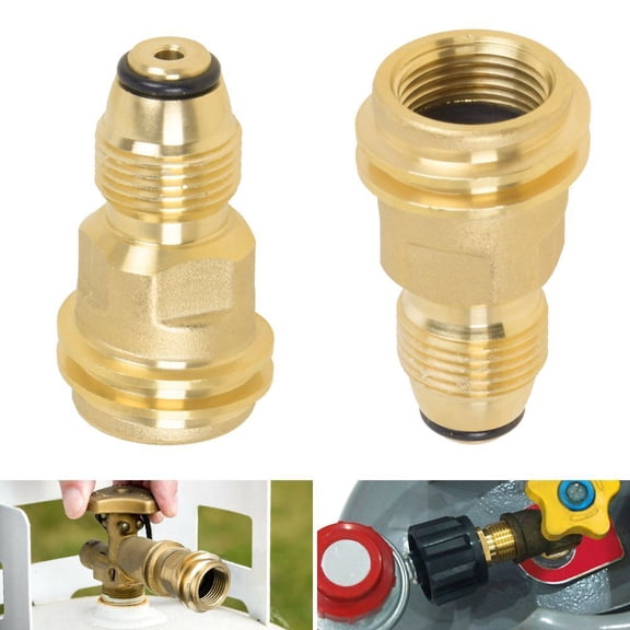 2PACK POL TO QCC1 Propane Tank Adapter 100LB LP Tank Valve To Type-1 Fitting