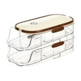 thumbnail image 2 of Storage Rack Egg Container for Fridge Egg Storage Fridge Automatic Rolling Egg Dispenser Stackable Egg Container Thickened and Egg Storage Box, Kitchen Essentials 1*Egg Rack, 2 of 9