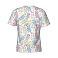 thumbnail image 6 of Vsdgher Cartoon Bunny Print Men's Dry Fit Mesh Athletic Shirts Moisture Wicking Tennis T-Shirt Tops, 6 of 9