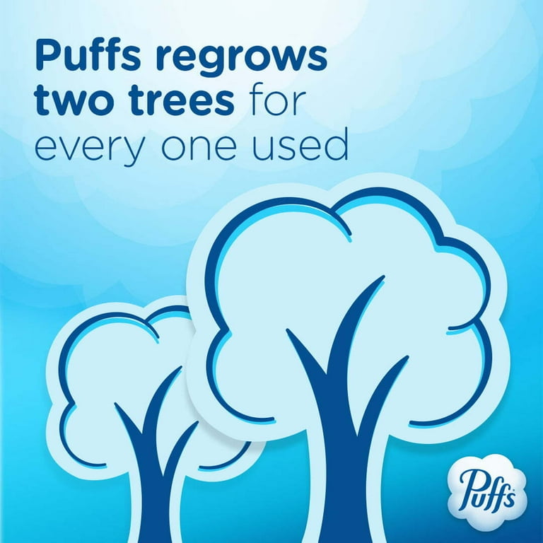 Puffs Plus Lotion, Vicks Scented Facial Tissues, White, 4 Puffs Plus Lotion, Vicks Scented Facial Tissues, White, 4