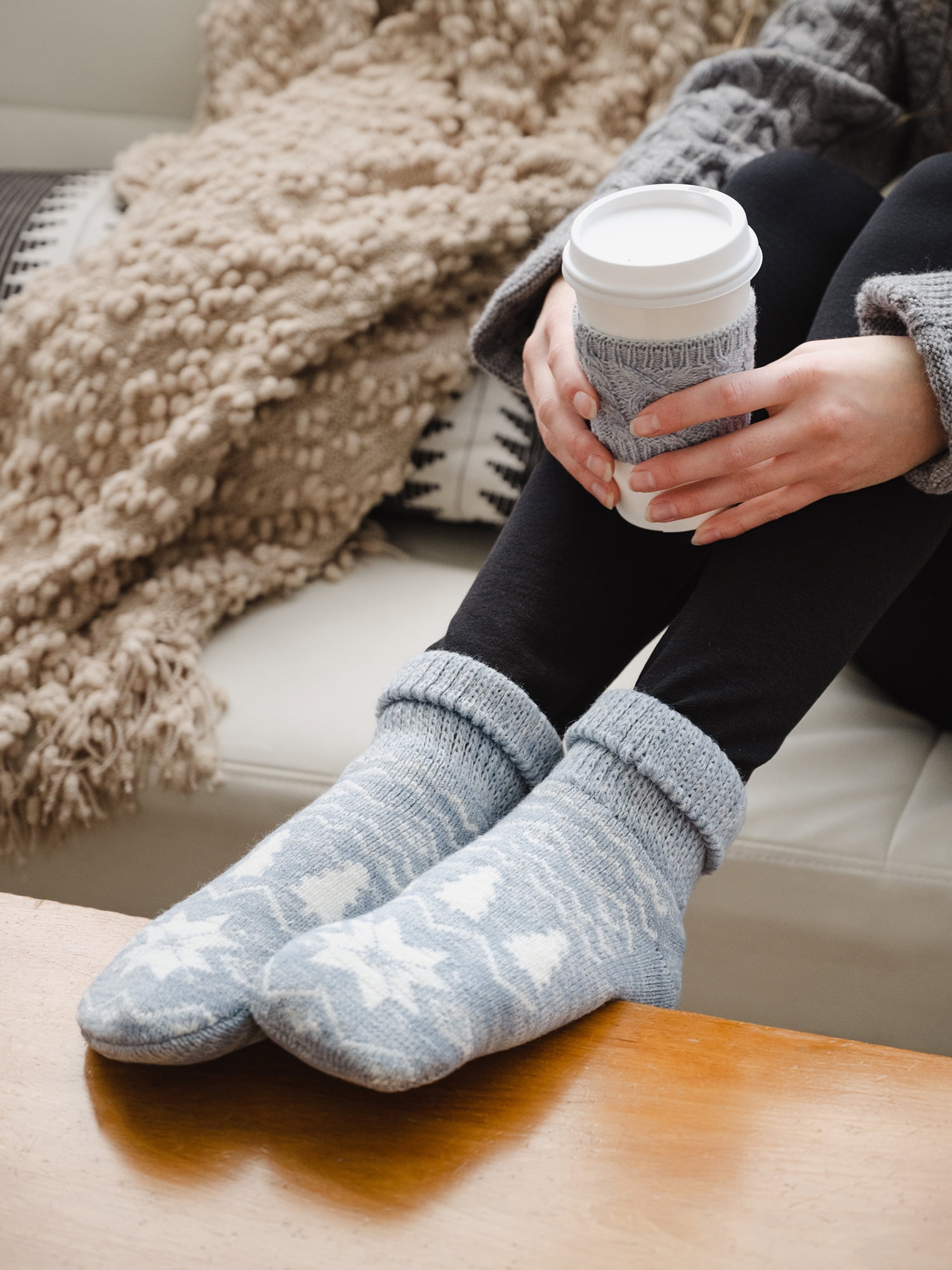 Muk Luks Women's Thermal Ankle Slipper Sock Gift Set
