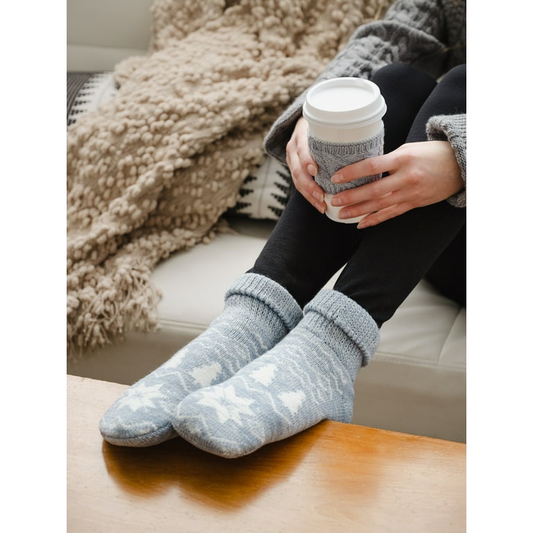 Muk Luks Women s Thermal Ankle Slipper Sock Gift Set Walmart