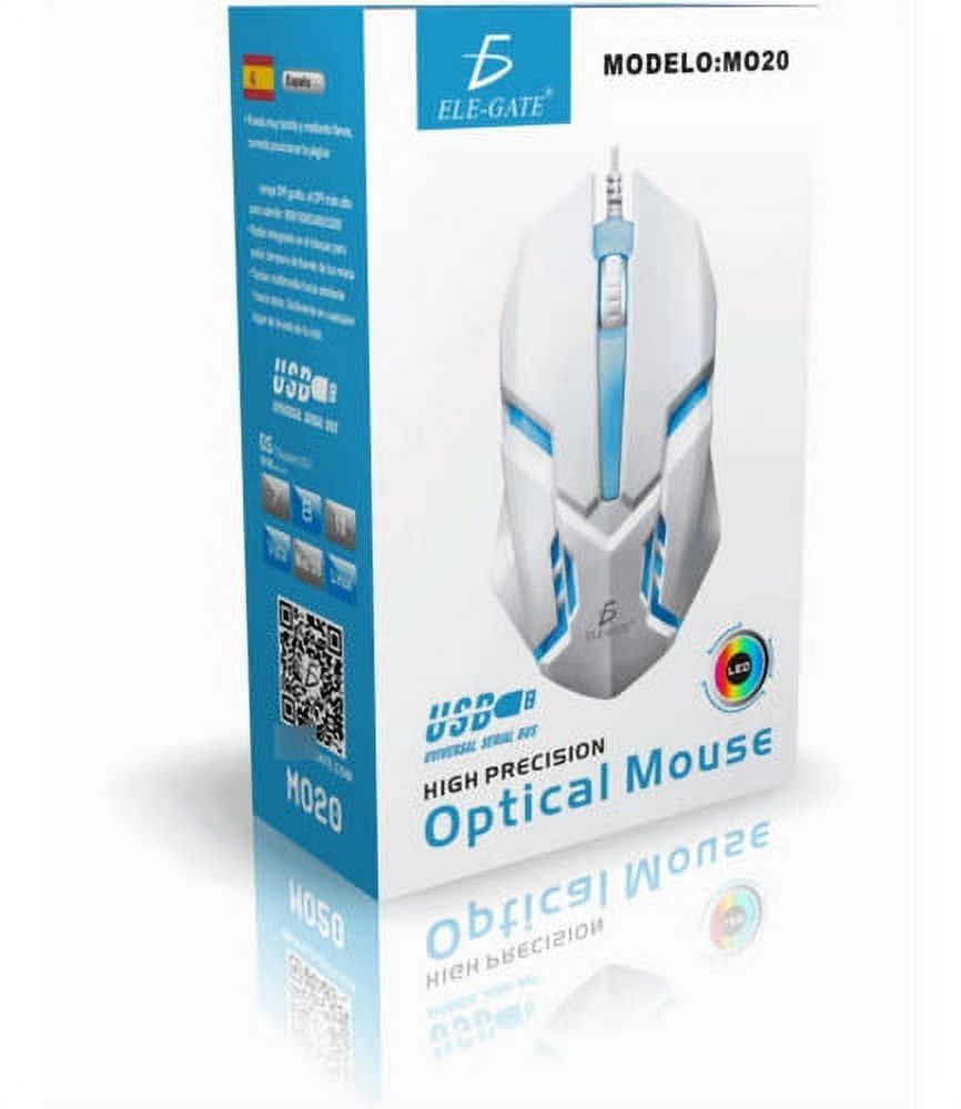 Mouse De Juego Ele-gate Mo20 Blanco Ele-Gate SM.02 | Walmart en línea