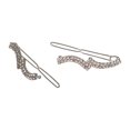 thumbnail image 2 of Allure Wire Back Rhinestone Barrettes, 2 of 2