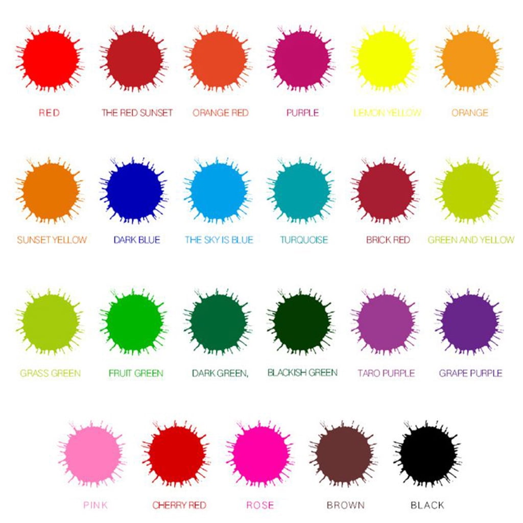 Techinal 24 Colors 10ml Natural Ink Food Coloring Cake Pastries Cookies DIY Craft Pigment For Cake Decoration Frosting Icing Fond