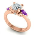thumbnail image 2 of Diamond-Capitals 2.50 Carat Round Cut (F-G/VS1) Natural Diamond Amethyst Gemstone Sparkle Wedding Ring for Girls 14K Rose Gold Size 6, 2 of 8