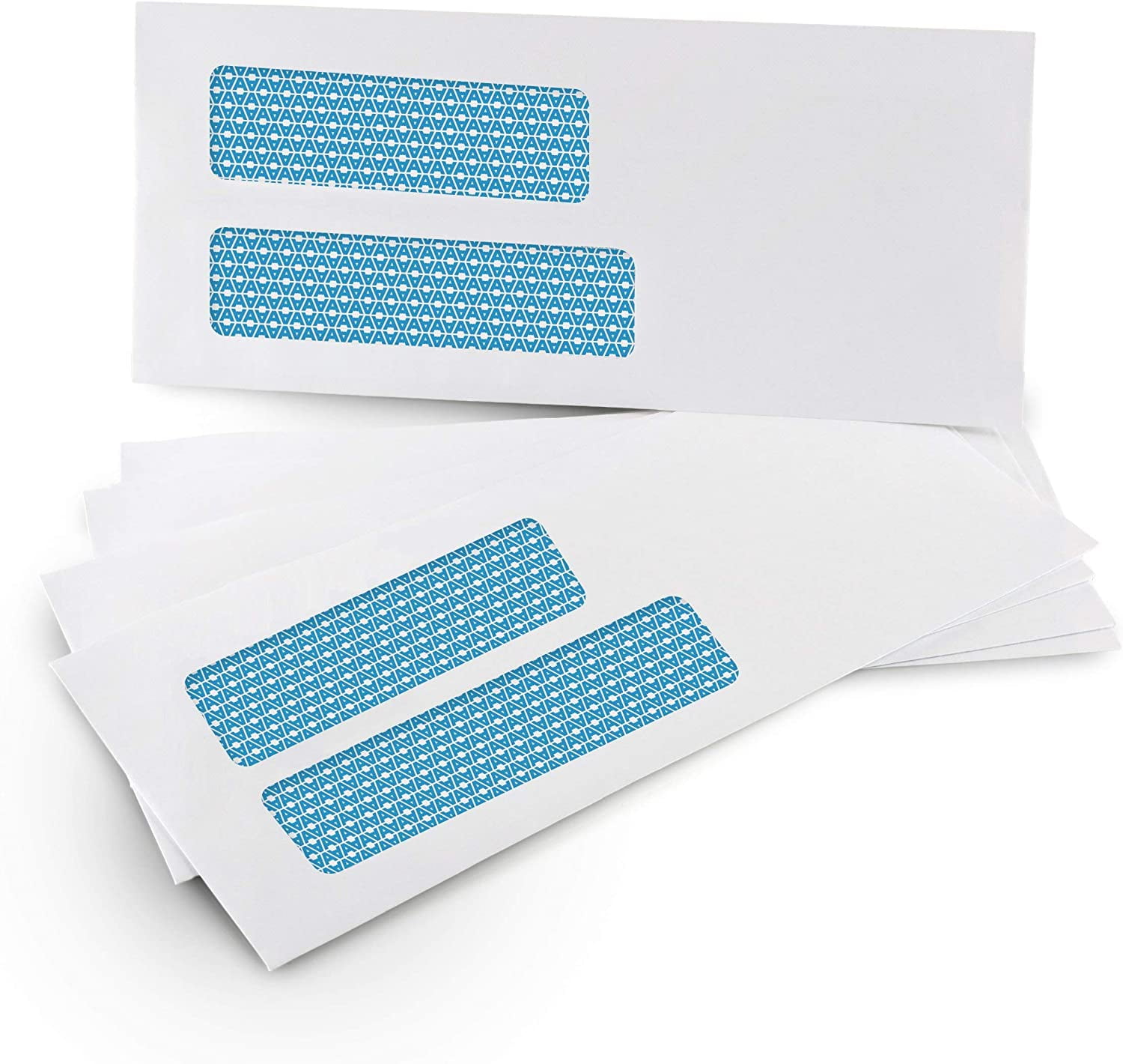 Aimoh #10 Double Window Security Envelopes, Security-Tinted Mailing Envelopes with Self-Seal Strip, 500 Count