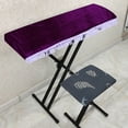 thumbnail image 3 of WESIEVYA 1Pc Durable Purple Electronic Piano Keyboard Cover Fabric Cloth Dust Proof Protective Accessory, 3 of 5