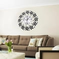 thumbnail image 2 of Chic Decor, Crystal Wall Clock Aluminum Sparkling Bling, Modern Design For A Fashionable Home, 2 of 6