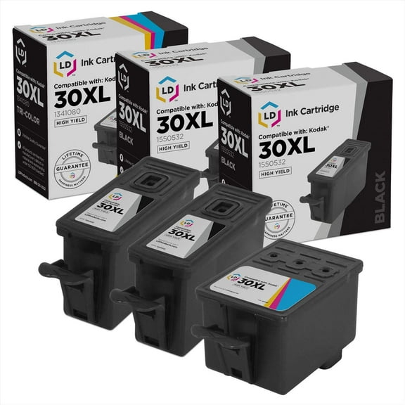 LD Compatible Replacement for Kodak 30XL 3pk HY Ink 2x 1550532 1x 1341080 C110 C310 C315 2150 2170