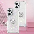thumbnail image 2 of Glitter Clear Sparkly Bling Case for Xiaomi Poco F5, Flowing Liquid Quicksand Cover with Diamond Ring Holder Case for Xiaomi Redmi Note 12 Turbo/Poco F5  Colorful, 2 of 14