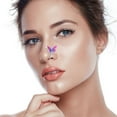 thumbnail image 3 of Aellinatey for Butterfly Nose Hoop Ring Clip Non Piercing Fake Nose Ring Alloy Jewelry for, 3 of 8