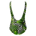 thumbnail image 3 of Aayomet Women's One Piece Swimsuit Ruched Twist Front One Piece Swimsuit,Green L, 3 of 4