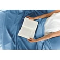 thumbnail image 5 of CGK Linens 3-Piece Extra Deep Pocket Sheet Set - Twin XL Size Breathable & Cooling Bed Sheets Fits 18"-24" Mattresses, Denim Blue, 5 of 7
