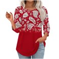thumbnail image 2 of Fashion Fall Saving Womens Fall Shirt Women's Shirts Petite Tops for Women 3/4 Sleeve Women's Blouses my order, 2 of 6