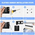 thumbnail image 5 of TSOMEI Laundry Hanger Dryer Rack Detachable Stainless Steel Sturdy Dryer Rack Hanging 2 Pack Black, 5 of 8