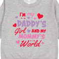 thumbnail image 3 of Inktastic Valentine's Day I'm My Daddy's Girl and My Mommy's World Toddler Sweatshirt, 3 of 4