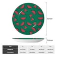 thumbnail image 2 of Salouo Watermelon Pattern Bone China Decorative Plate,Holiday Decor Decorative Ceramic Plates with Stand Elegant Home DéCor for Hallway/Living Room/Bedroom-7in, 2 of 6