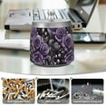 thumbnail image 6 of Yayeee Ashtray with Lid for Cigarette Smokeless Stainless Steel Home Ash Holder, Purple Roses, 6 of 7