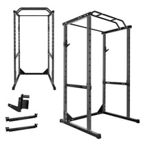 1200 LBS Heavy Duty Squat Rack System, All in One Power Cage, 14.0 Sq.Ft Footprint, Barbell Protection Frame, Power Cage Squat Rack, for Bench Press, Home Gym, Garage