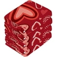 thumbnail image 4 of GZHJMY Valentine's Day Heart Cotton Washcloths Set of 2, 12"x12" Super Soft Absorbent Wash Cloths Bathroom Face Cloths Fingertip Towels for Gym Hotel and Spa, 4 of 7