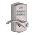 thumbnail image 1 of Weiser SmartCode Poignée de Porte d'Entrée Extérieure Électronique Commerciale en Nickel Satiné/serrure de Porte d'Entrée Sans Clé, 1 of 1