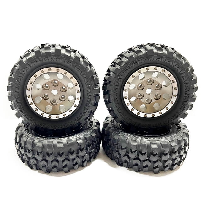 Llantas Neumático Vogacara RCGOFFLOW para 1/24 ECX FTX RGT FTX5503DR FTX5503DG Titanio