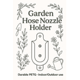 thumbnail image 4 of 3D Printed Garden Hose Nozzle Holder – Wall Mount Spray Gun Holster – Durable PLA Bracket for Easy Access Color: Red, 4 of 4