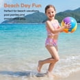 thumbnail image 4 of Girls 3-Piece Mermaid Ruffled Bikini Swimsuit Set Fish Tail Skirt Bottom Bathing Suit Bikini Swimwear for Kids Girls 3-8 Years Beach Pool Party, 4 of 10