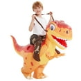 thumbnail image 4 of Disfraz inflable de dinosaurio COMIN Ride on Orange para niños de 2 a 3 años, 4 of 6