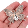 thumbnail image 3 of Rhinestone Butterfly Shoe Clips with Shiny Decor for Wedding Parties and Daily Use Golden Alloy Charm Accessories, 3 of 8